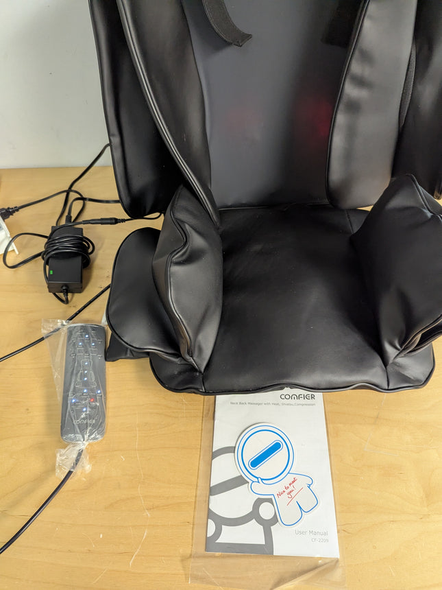 COMFIER Shiatsu Neck & Back Massager with Heat, Full Back Coverage Massage Chair