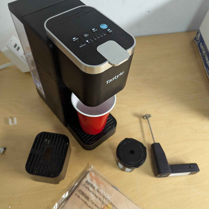 Tastyle Single Serve Hot & Iced Coffee Maker with Strong Brew, 40oz Removable Re
