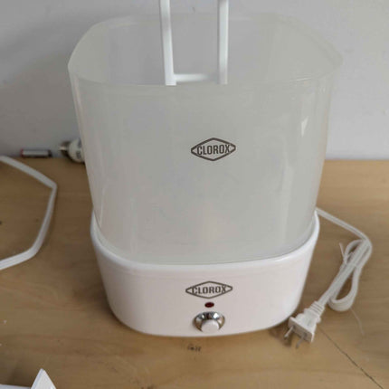 Clorox 2-Tier Electric Steam Sanitizer for Kitchen Utensils, Cleaning Sponges, B