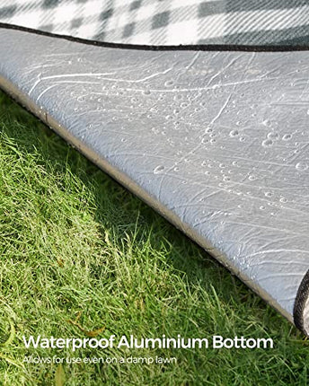 SONGMICS Picnic Blanket, 76.8 x 59.1inch, Large Mat for Camping, with Waterproof