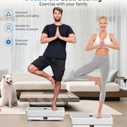 POWET Vibration Plate Exercise Machine for Weight Loss, Woukout & Lymphatic Drai