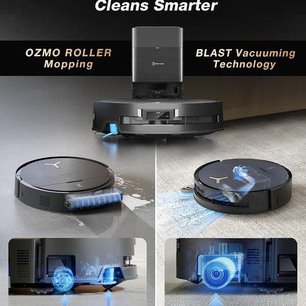 ECOVACS DEEBOT X9 PRO OMNI Robot Vacuum & Mop, 16600Pa Suction, OZMO Roller Self-Washing, LiDAR Navigation