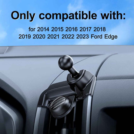 ELOHEI Phone Holder for Ford Edge with Custom Base, Custom Fit Car Phone Mount f