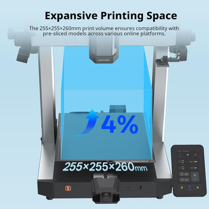 (Printer only) Anycubic Kobra 3 V2 3D Printer, Smart Multicolor Printing Up to 6