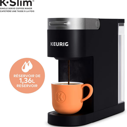 Keurig K-Slim Single Serve K-Cup Pod Coffee Maker with MultiStream Technology, 46 oz Reservoir & 3 Cup Sizes