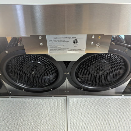 HisoHu 30 Inch Under Cabinet Range Hood with 1200-CFM, 4 Speed Gesture Sensing&T