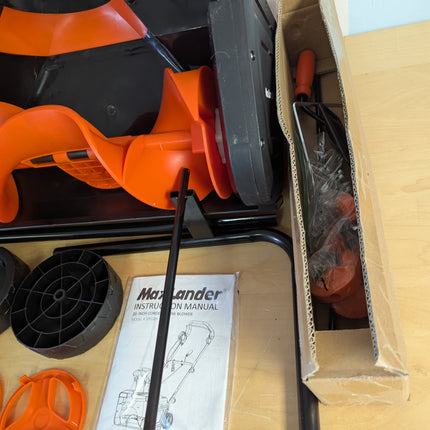 MAXLANDER Corded Electric Snow Blower, 20 Inch 15A Electric Snow Thrower with Du