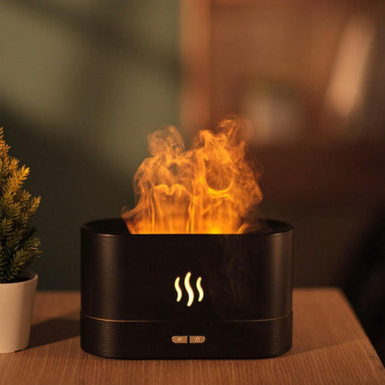 Essential Oil Diffuser Flame Light Aromatherapy Humidifier USB Powered Mist Diff
