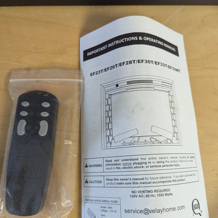 Dreamflame 30 inch Wide Electric Fireplace Inserts, Wall Fireplace Electric with