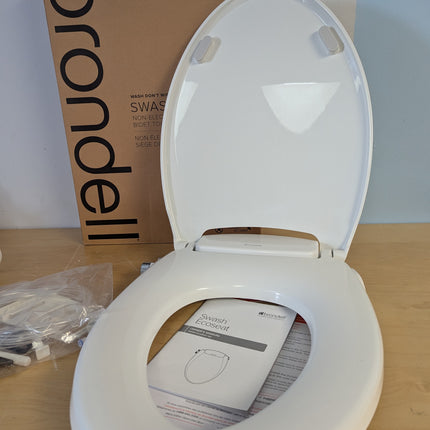 Brondell Bidet Toilet Seat, Non-Electric Swash Ecoseat, Fits Elongated Toilets,