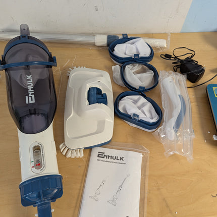 Enhulk PC15 Cordless Pool Vacuum for Above Ground Pools, 13.4in Wide Head