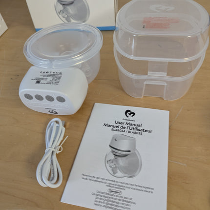 Bellababy Wearable Breast Pump Hands Free, Low Noise Pain Free, 4 Modes 6 Levels