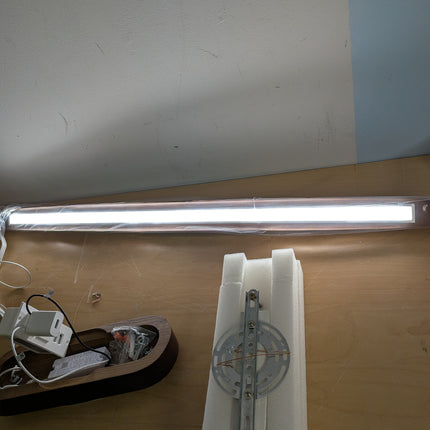 YISDESIGN 39" Wood Linear Pendant Light LED Dimmable Hanging Light Dinning Room