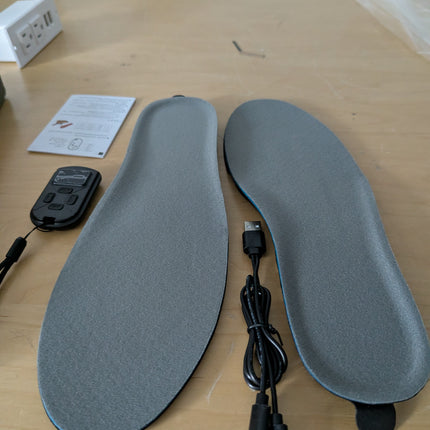 EYECURL Heated Insoles for Men Women|USB Rechargeable Electric Heated Insoles wi