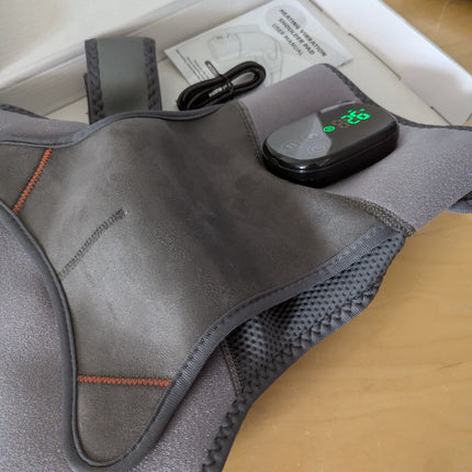 Cordless Shoulder Heating Pad, Heated Shoulder Brace with 4 Vibration Motors, En