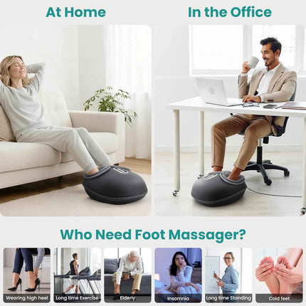 Nekteck Shiatsu Foot Massager Machine with Soothing Heat, Deep Kneading with air