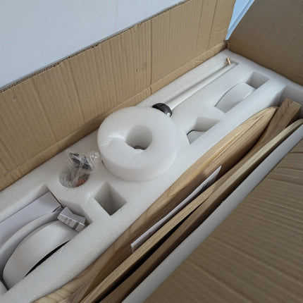 GESUM Ceiling Fan with Light, 52" Wood Ceiling Fan with Light Remote Control,6 S