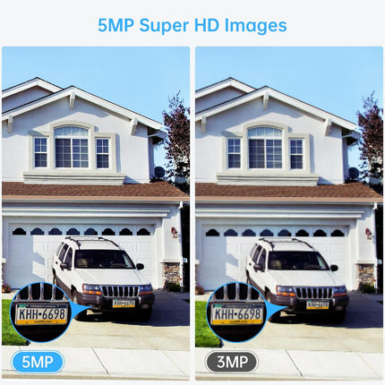 SMONET 8 Channel Wireless Security Camera System, 5MP HD with Audio, 3TB Hard Drive NVR, Color Night Vision