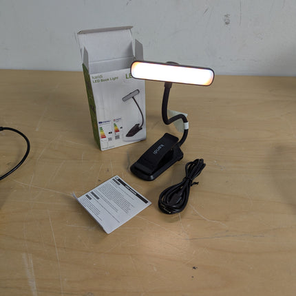 24 Led Rechargeable Book Light for Reading in Bed-Eye Caring 3 Color Temperature