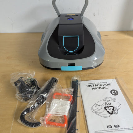 Zebary C1 Cordless Robotic Pool Cleaner, Dual-Suction Pool Vacuum with 200 Min Runtime, 2.7L Filter Basket, Auto-Parking