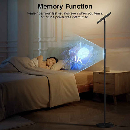 Ohlux orange floor lamp, 32w, 2500LM Super Bright