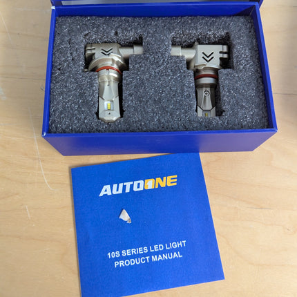 AUTOONE 9005 LED Headlight Bulbs, 34000LM 700% Brighter, Same OEM Size 9005 High