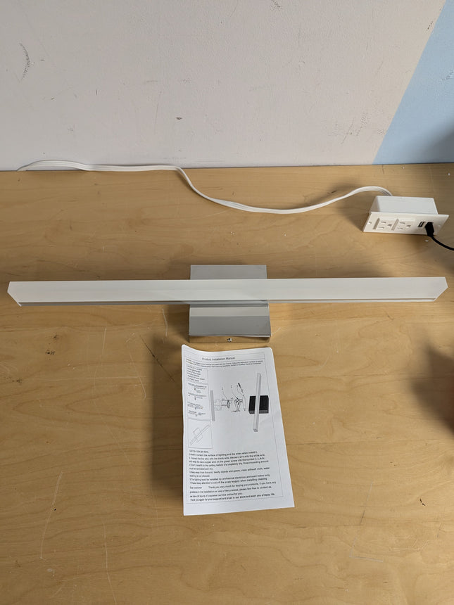 VANLAT Bathroom Vanity Light 24 Inch LED Modern Polished Chrome Wall Lighting Fi