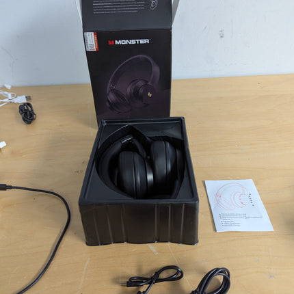 Monster Mission 100 Bluetooth Headphones, Over Ear Headphones with Immersive Bas