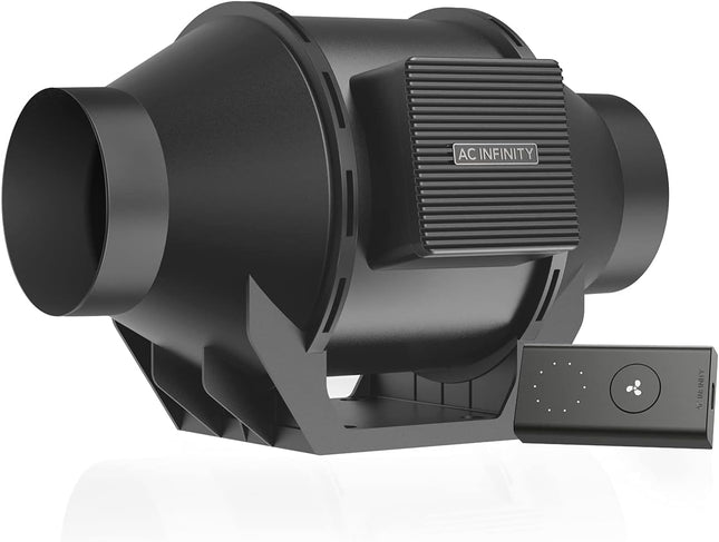 AC Infinity CLOUDLINE A4, Quiet 4” Inline Duct Fan with Speed Controller, EC Mot