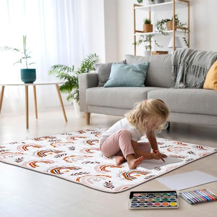 Pea Pod Baby Play Mats for Floor 50''x50'' Thick Playpen Baby Mat for Playing Ul