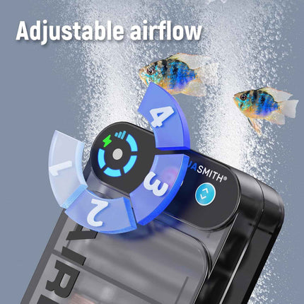 Live Bait Aerator,Ultra-Long Battery Life,Rechargeable Aquarium Air Pump 3W 24GP