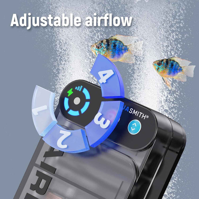 Live Bait Aerator,Ultra-Long Battery Life,Rechargeable Aquarium Air Pump 3W 24GP