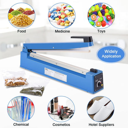 INCOMPLETE Apstour 16 inch Impulse Heat Sealer, Manual Bag Sealing Machine, 8-Level Temperature Control (Sealer Only)