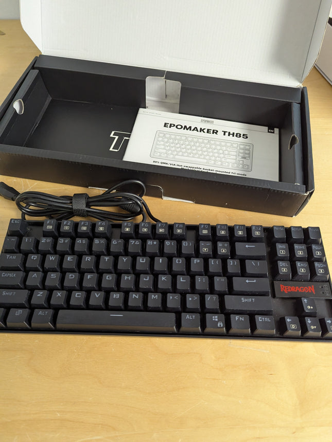 Redragon K552 Mechanical Gaming Keyboard 60% Compact 87 Key Kumara Wired Cherry