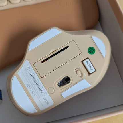 Wireless Ergonomic Keyboard and Mouse Combo, Split Keyboard, Stain-Resistant Com