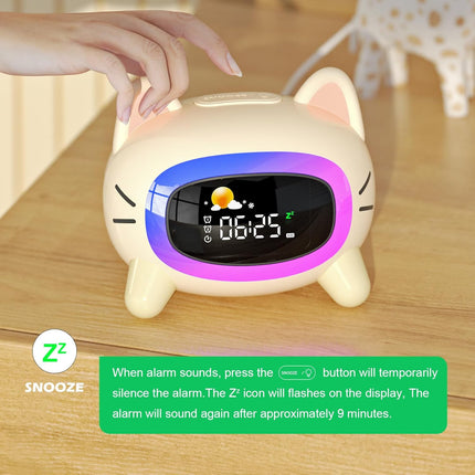 ANALOI Kids Alarm Clock Ok to Wake Alarm Clock for Kids, Toddlers Night Light Cl
