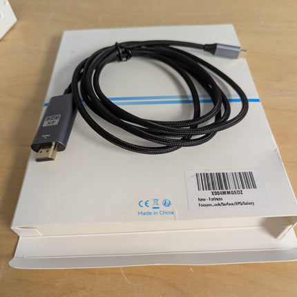 USB C to HDMI Cable, USB Type-C to HDMI Cable Thunderbolt 4/3 Port 4K for iPhone