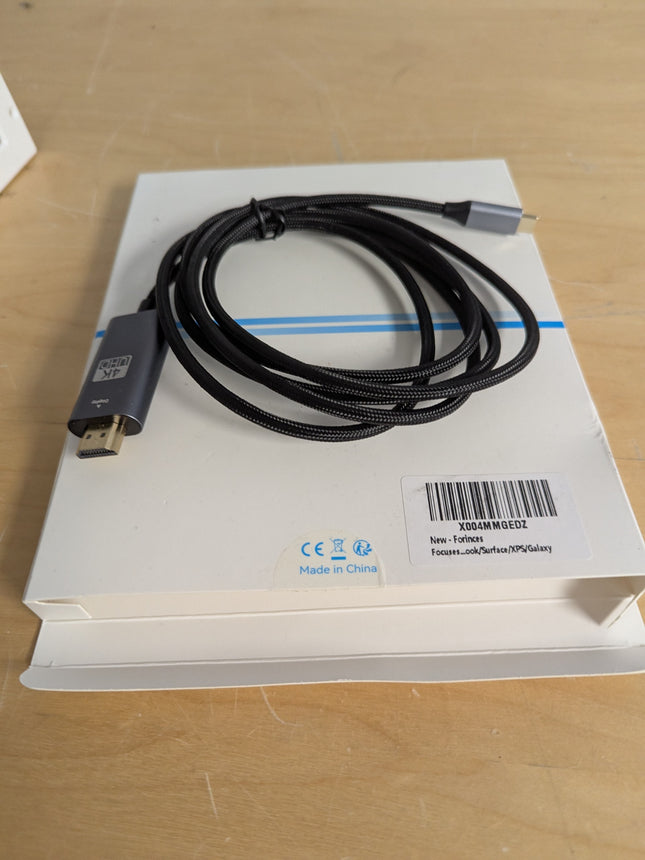 USB C to HDMI Cable, USB Type-C to HDMI Cable Thunderbolt 4/3 Port 4K for iPhone