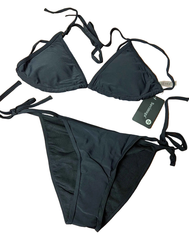 Suwmiga M size bikini set Black