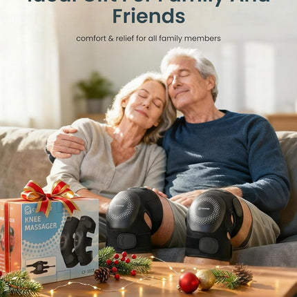 COMFIER Cordless Knee Massager with Heat and Vibration, Graphene Heating for Kne