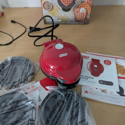 Dash Multimaker Mini System - Waffle Maker with Five 4” Removable Plates: Waffle