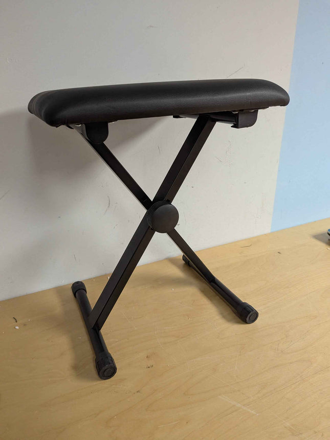 Piano Bench QISUO Piano Bench X-Style Board Bench Adjustable Height, Padded Boar