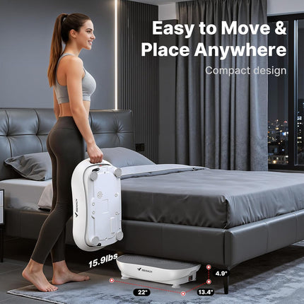 MERACH Vibration Plate Exercise Machine, Vibrating Platform with LED Touch Scree