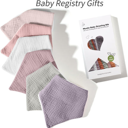 Muslin Baby Bibs Baby Drool Bandana Bibs for Baby Girls Boys Infant Newborn Todd