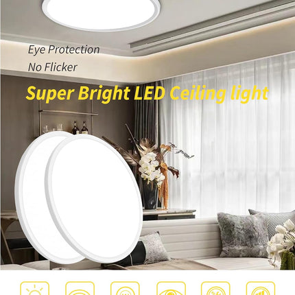 FAULTY LED Flush Mount Ceiling Light 20 Inch 40W 4350lm (remotes not working)