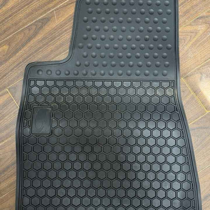 Matericuo Car Floor Mats Custom Fit for Tesla Model 3 2017-2023 Full Black Rubbe