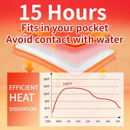 Hand Warmers - Up to 15 Hours of Heat - 10/50/100/200 Pack Super Long Lasting Ai