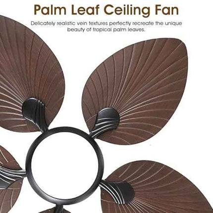 Wiviniya Ceiling Fans with Lights and Remote/APP Control, 44 Inch Tropical Palm