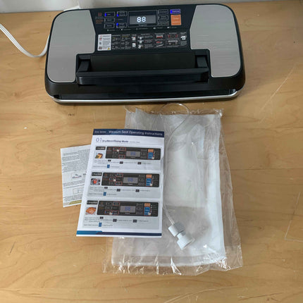 95 kPa Vacuum Sealer Machine, Food Sealer 10-IN-1 Modes Powerful Full Automatic Food Vacuum Sealing Machine with Cutter,1 Bag Roll,10 Pre-cut Bags and Accessory Hose Fully Starter Kits