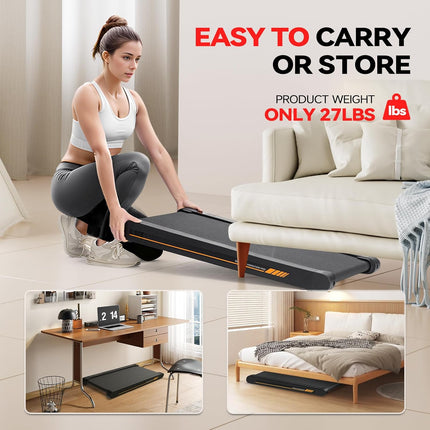 Sperax 4-in-1 Walking Vibration Pad Treadmill, 2.5 HP Under Desk with App Control, 350 lb Capacity (No Remote)